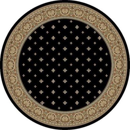 CONCORD GLOBAL TRADING Concord Global 63030 5 ft. 3 in. Ankara Pin Dot - Round; Black 63030